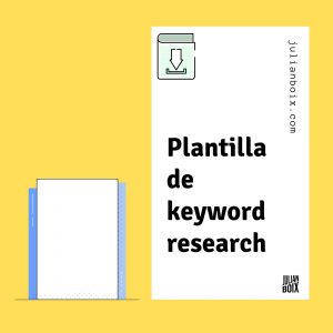 plantilla de keyword research